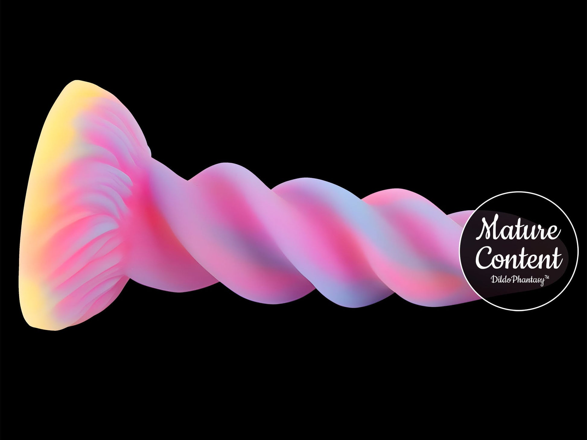 DildoPhantasy™ - GlowingSpiral - Bright Lumnicent fantasy dildo